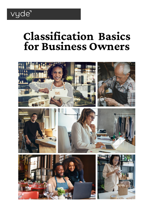 resource-classification-basics-download Vyde Classification Basics for Business Owners guide with diverse business owner photos.