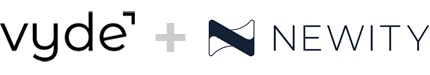 vyde-plus-newity Vyde plus sign Newity logo partnership graphic