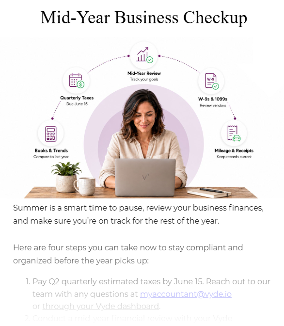 Vyde June email newsletter
