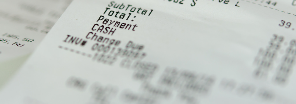 Business receipts Business receipts